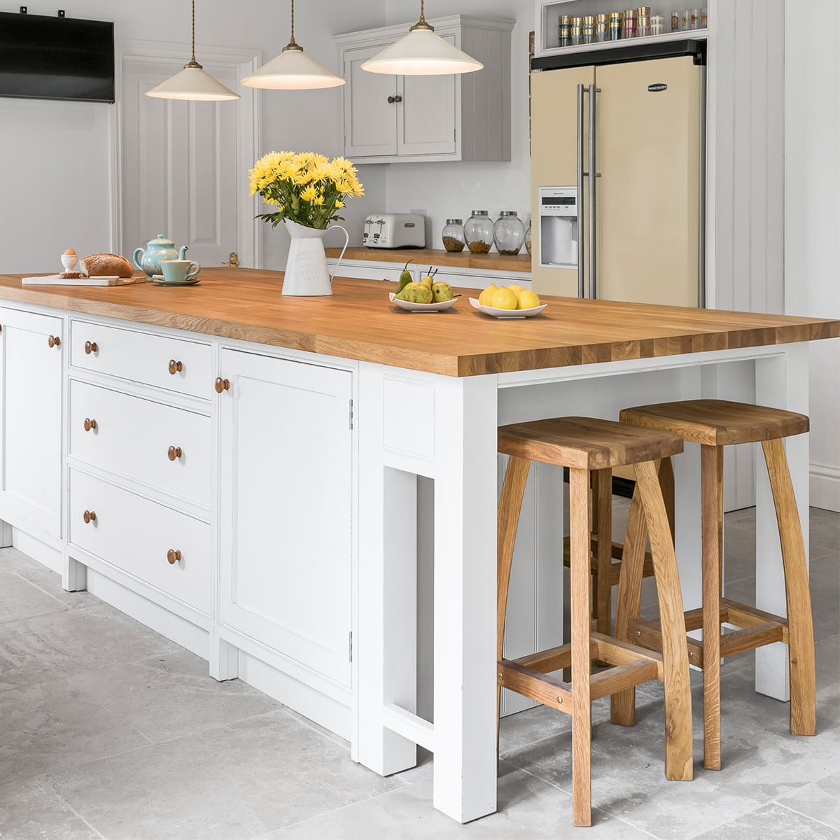 Holzbarhocker Eiche - Oslo Holz