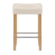 Sgabello Ecopelle Legno - Otis Quercia Crema