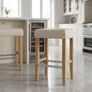 Holz Barhocker - Otis Eiche Beige