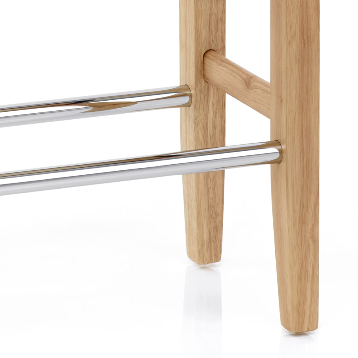 Sgabello Ecopelle Legno - Otis Quercia Crema