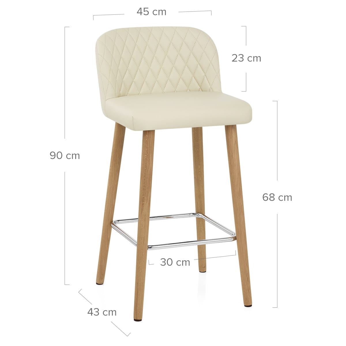 Barhocker Holz - Pacific Beige