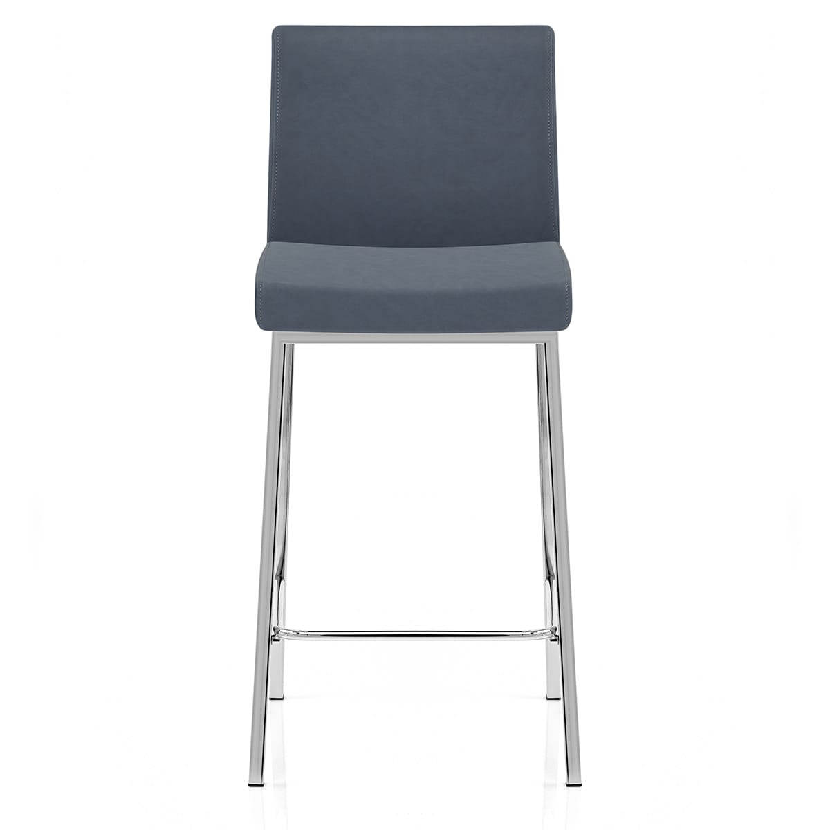 Kunstleder Barhocker Chrom - Pacino Blau