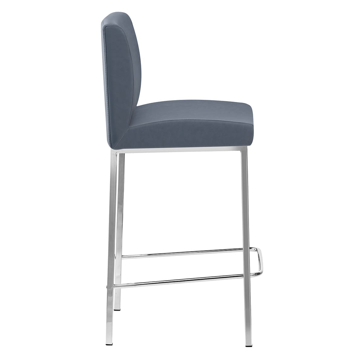 Kunstleder Barhocker Chrom - Pacino Blau