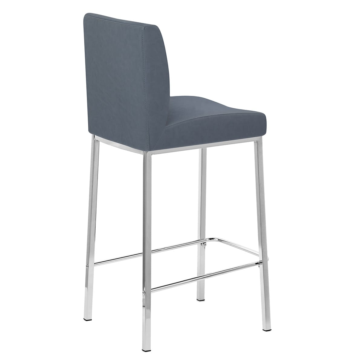 Kunstleder Barhocker Chrom - Pacino Blau