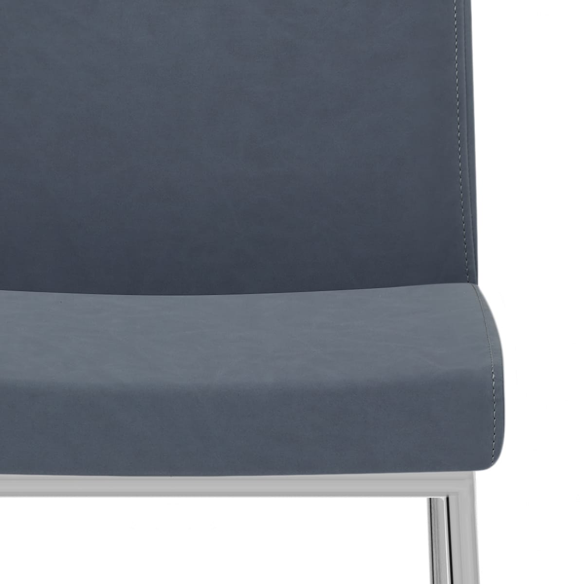 Kunstleder Barhocker Chrom - Pacino Blau