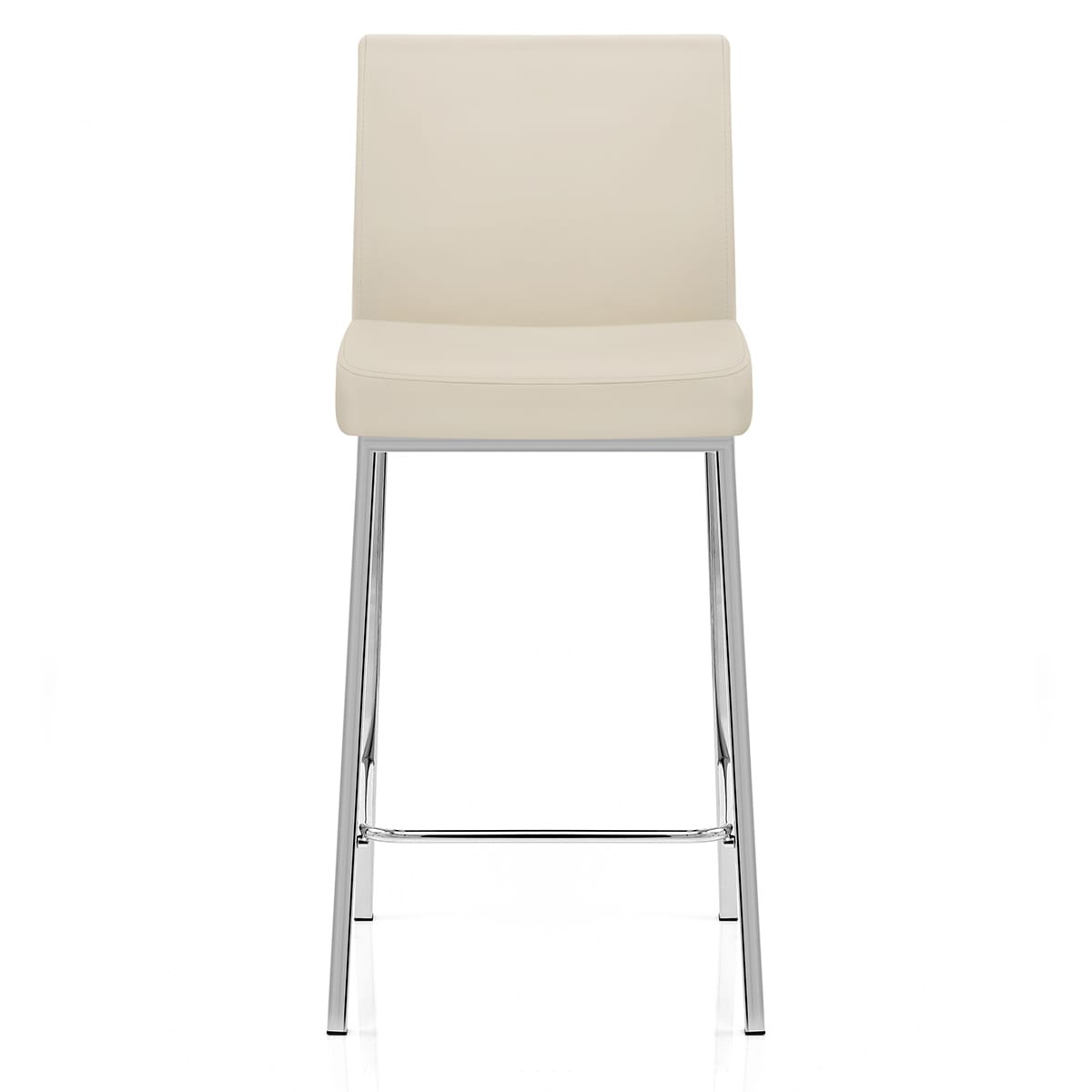 Kunstleder Barhocker Chrom - Pacino Beige