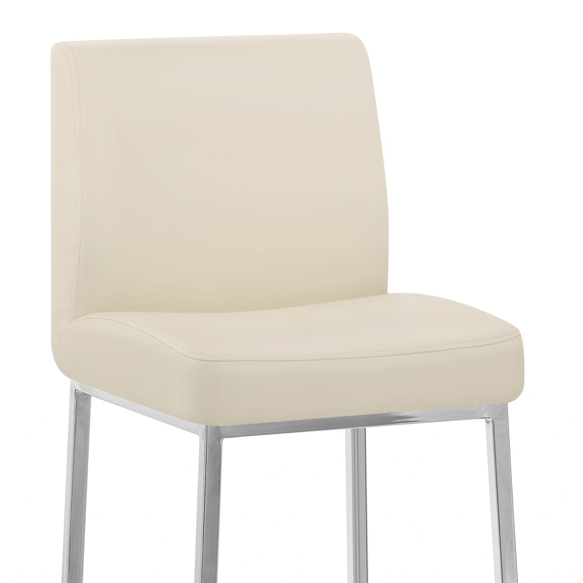 Kunstleder Barhocker Chrom - Pacino Beige
