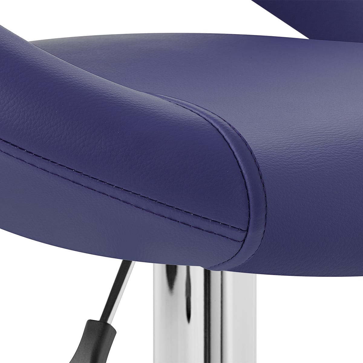 Kunstleder Barhocker Chrom - Crescent Blau