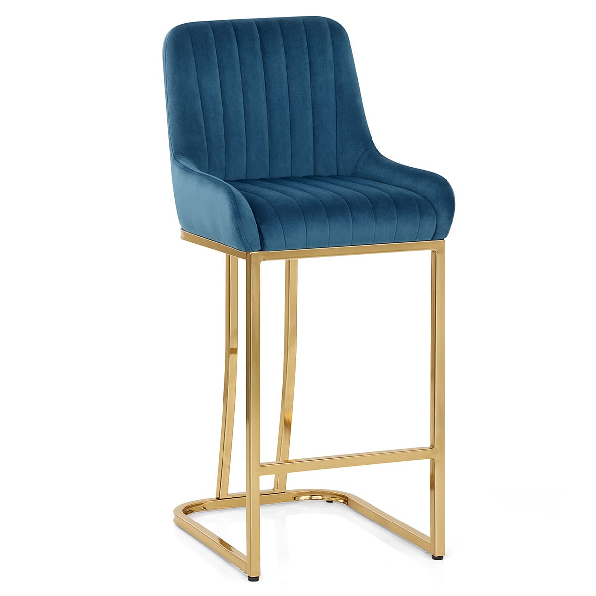 Sgabello Velluto - Paget Blu