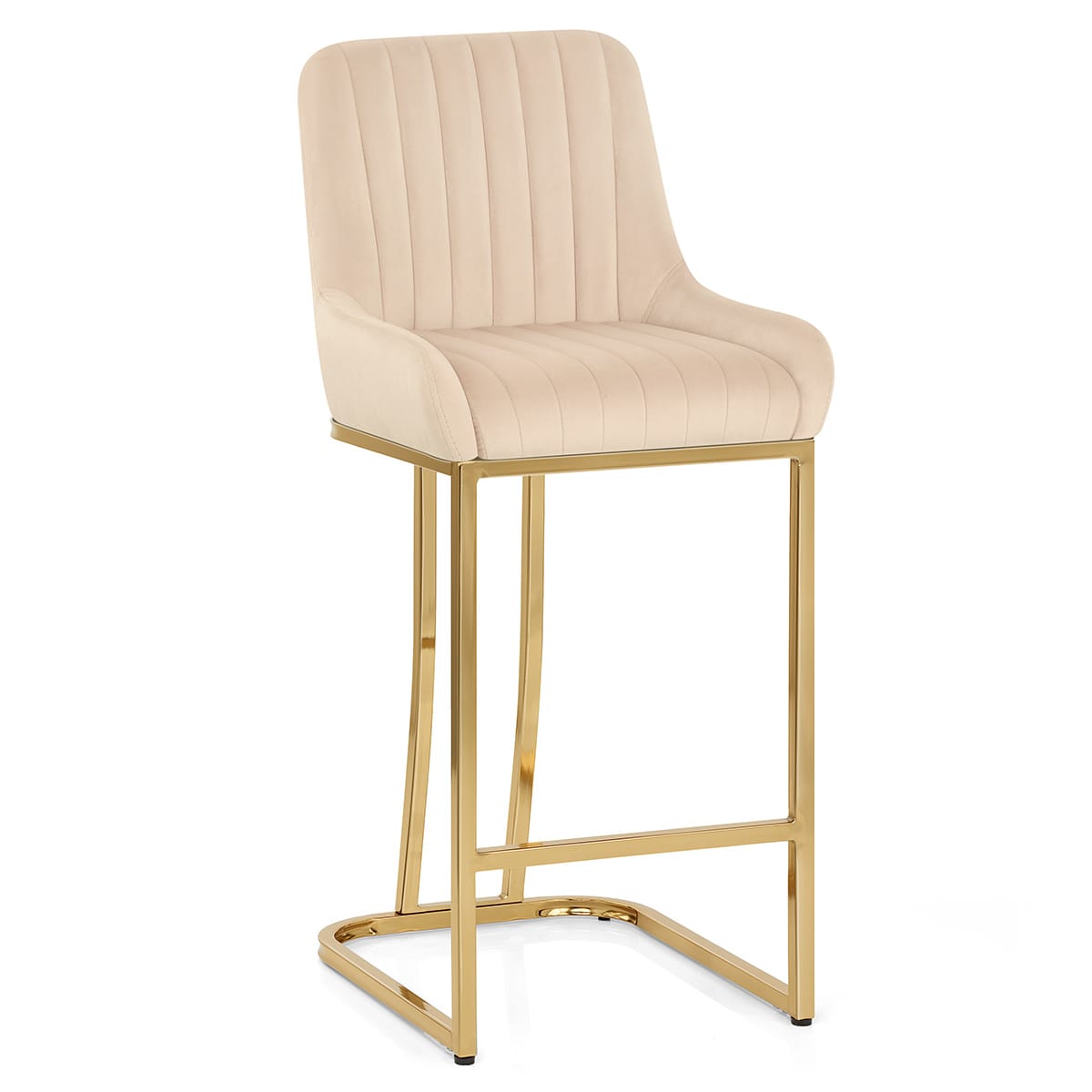Samt Barhocker - Paget Beige