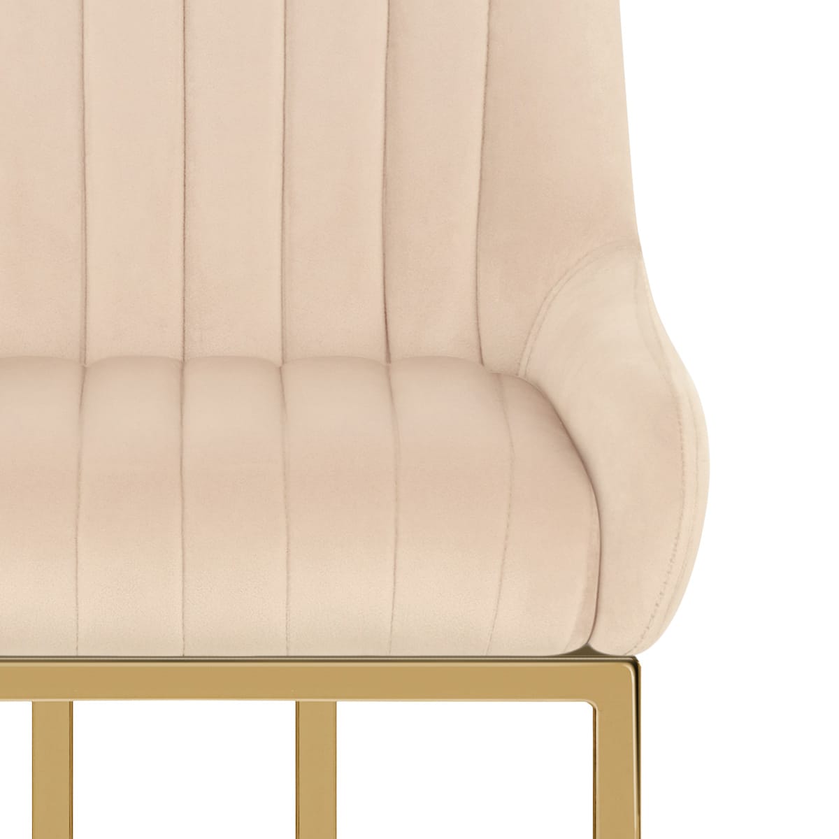 Samt Barhocker - Paget Beige