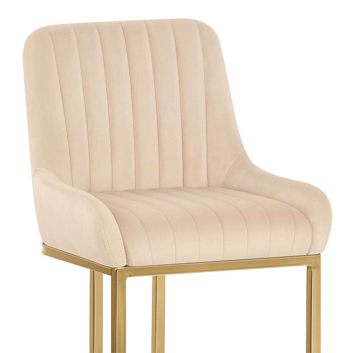 Samt Barhocker - Paget Beige