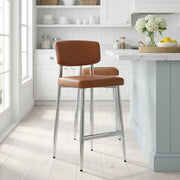 Echtleder Barhocker - Parker Braun