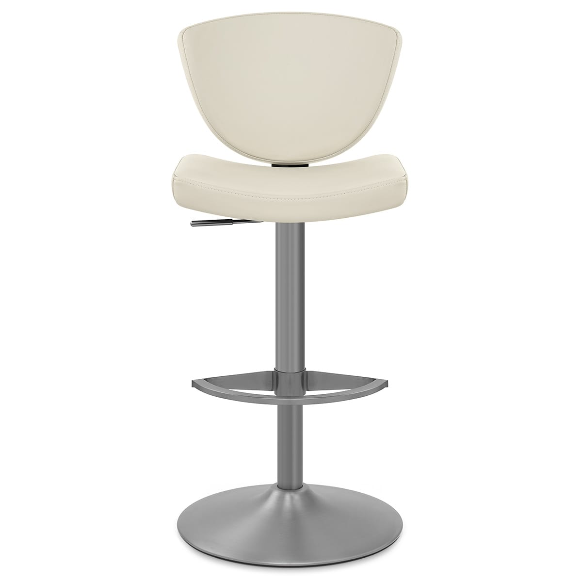 Sgabello Vera Pelle Graffite - Pearl Crema