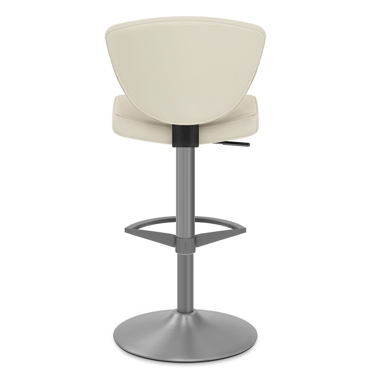 Sgabello Vera Pelle Graffite - Pearl Crema