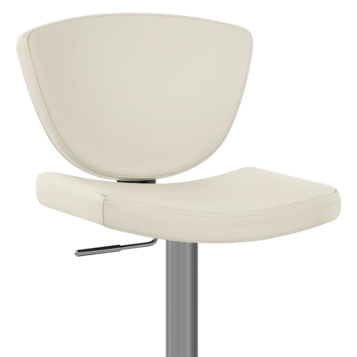 Sgabello Vera Pelle Graffite - Pearl Crema