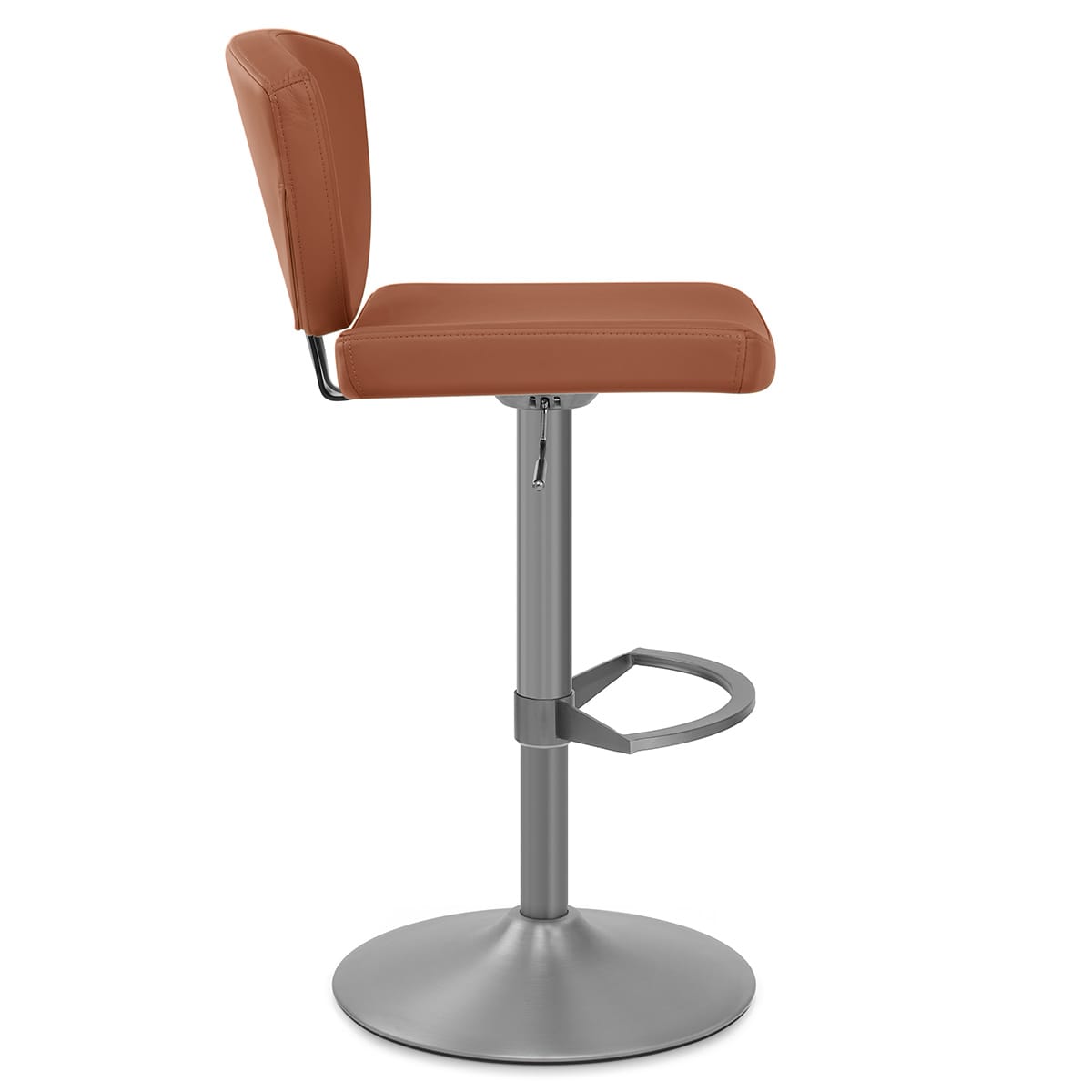 Sgabello Vera Pelle Graffite - Pearl Marrone