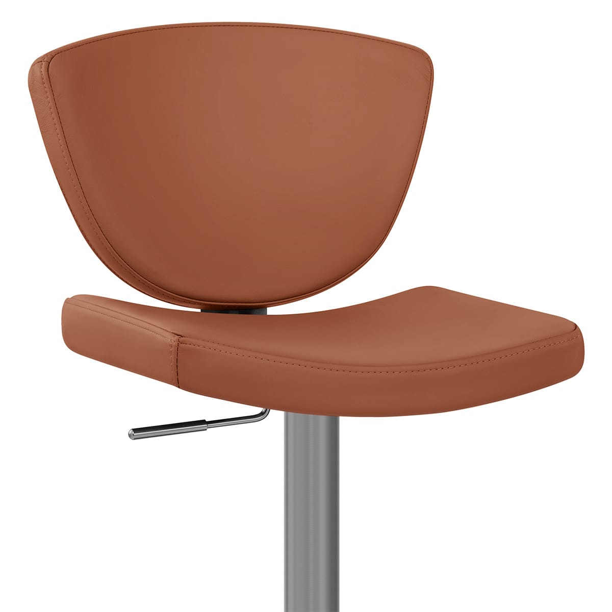 Sgabello Vera Pelle Graffite - Pearl Marrone