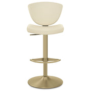 Sgabello da bar Vera Pelle Oro - Pearl Crema
