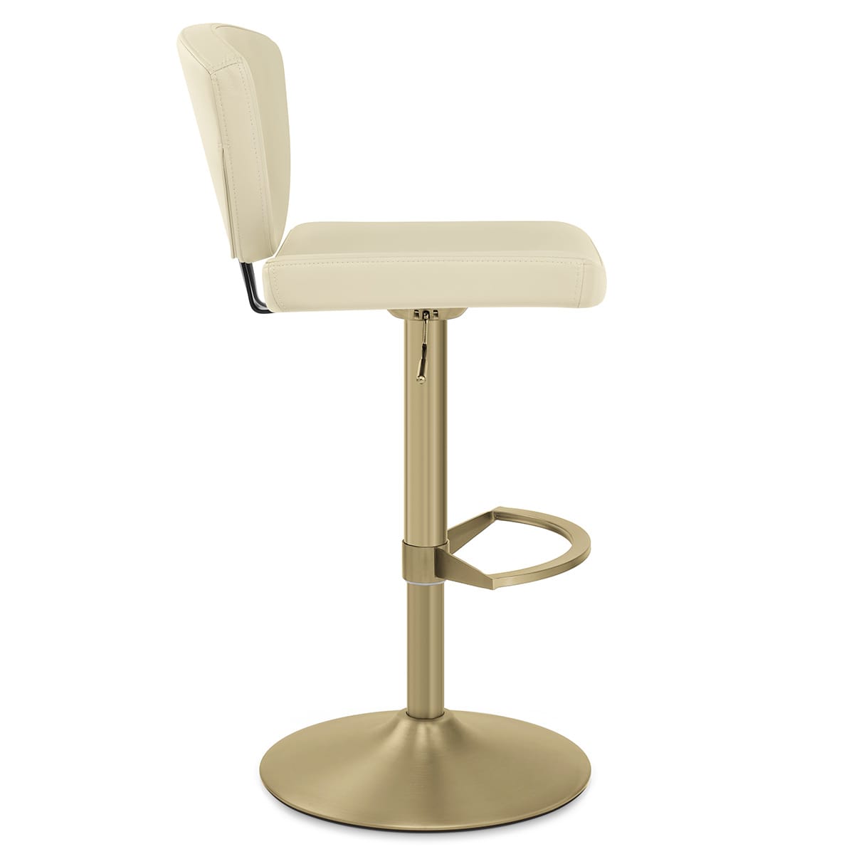 Sgabello da bar Vera Pelle Oro - Pearl Crema