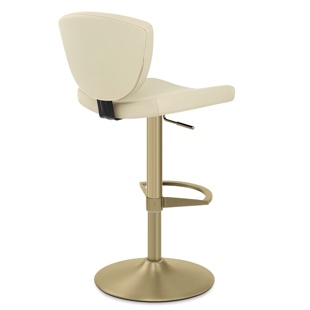 Sgabello da bar Vera Pelle Oro - Pearl Crema