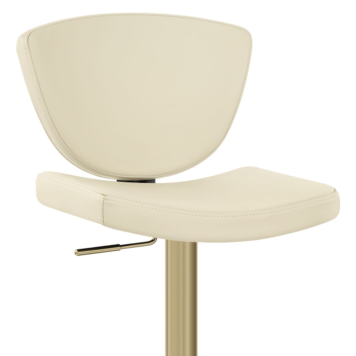 Sgabello da bar Vera Pelle Oro - Pearl Crema