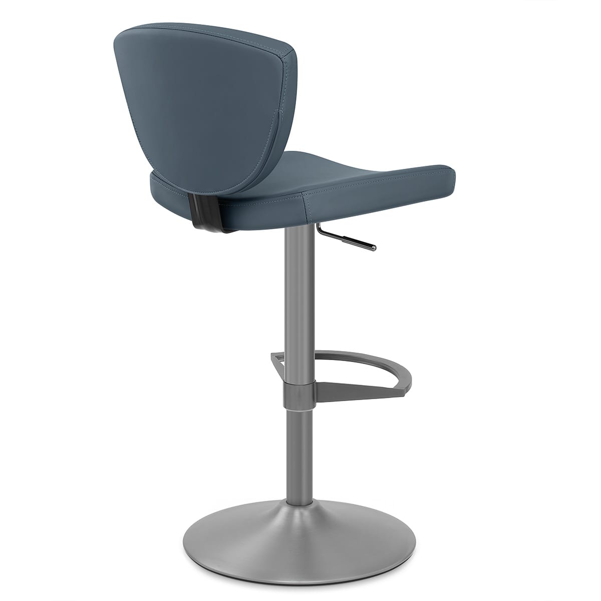 Echtleder Barhocker - Pearl Blau