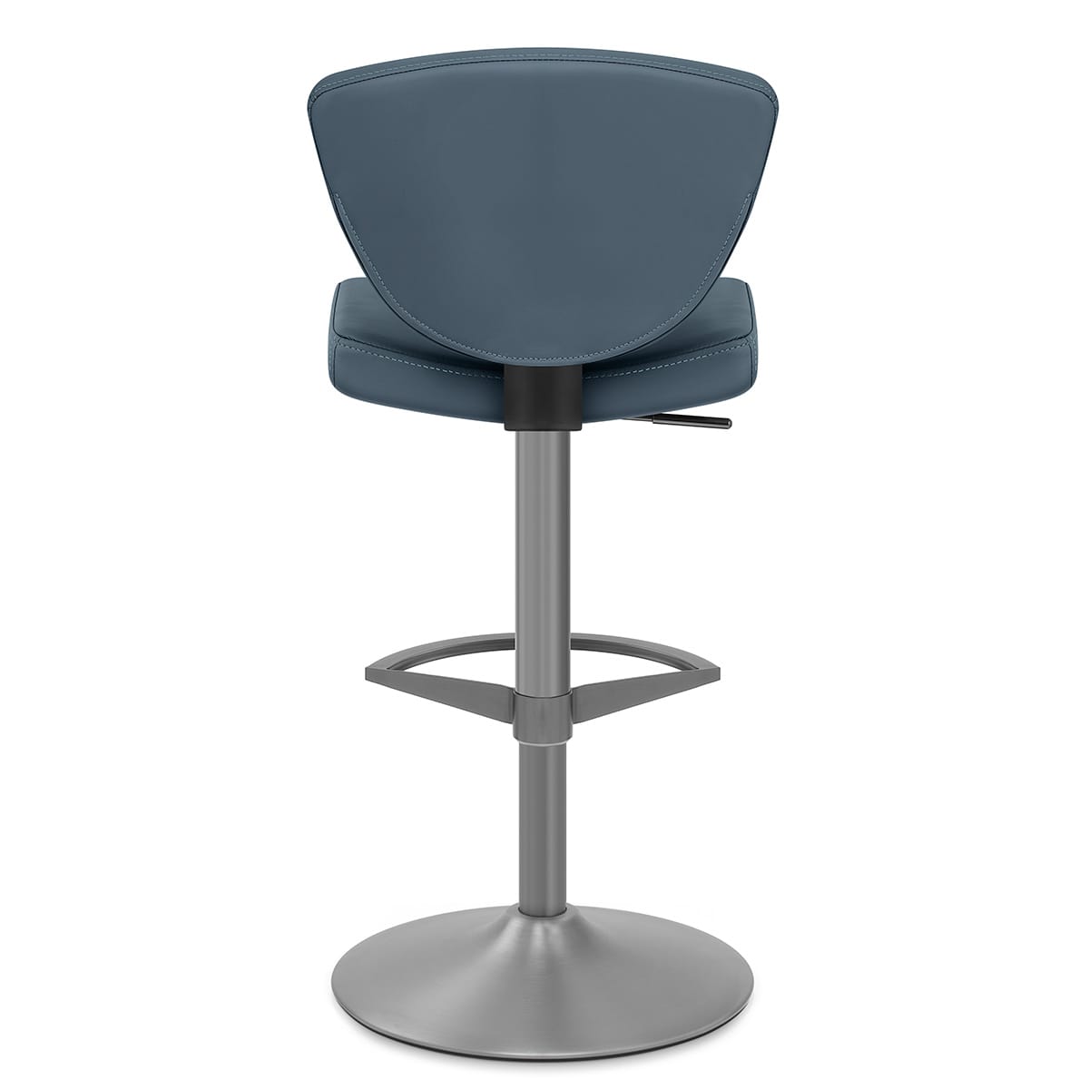 Echtleder Barhocker - Pearl Blau