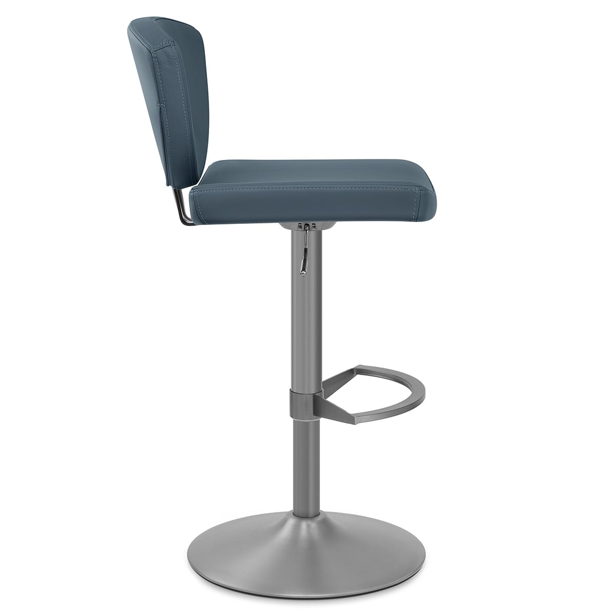 Echtleder Barhocker - Pearl Blau
