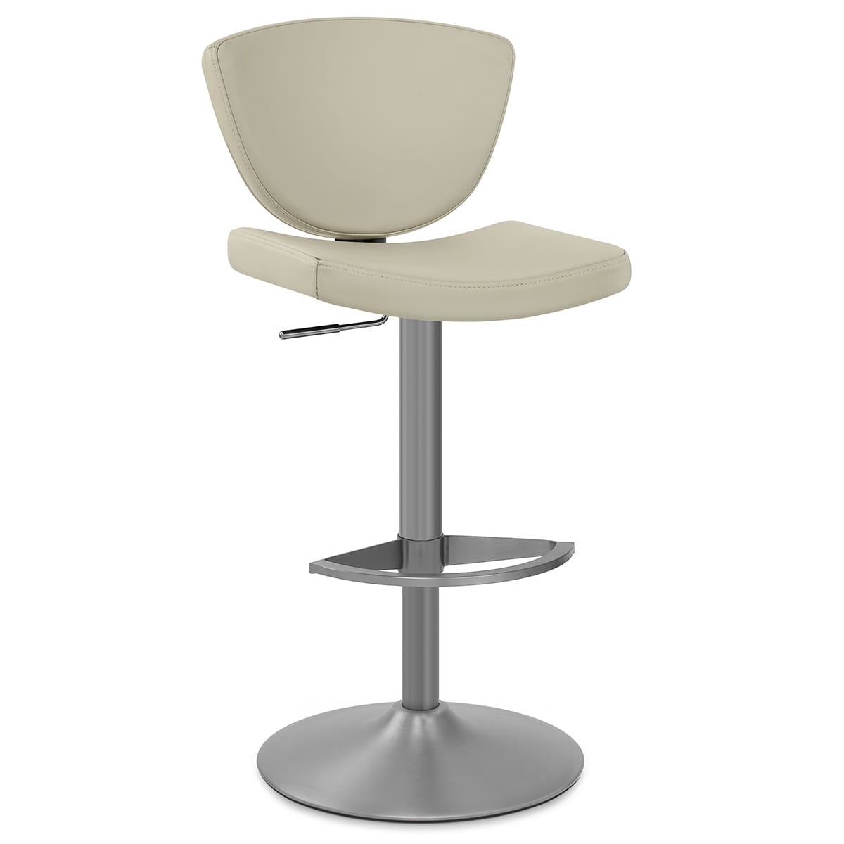 Echtleder Barhocker - Pearl Braungrau