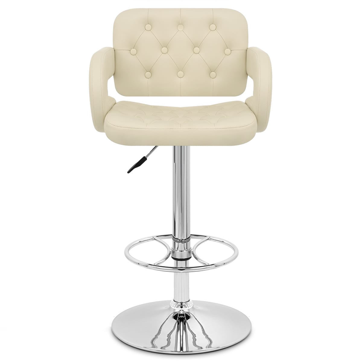 Kunstleder Barhocker Chrom - Polaris Beige