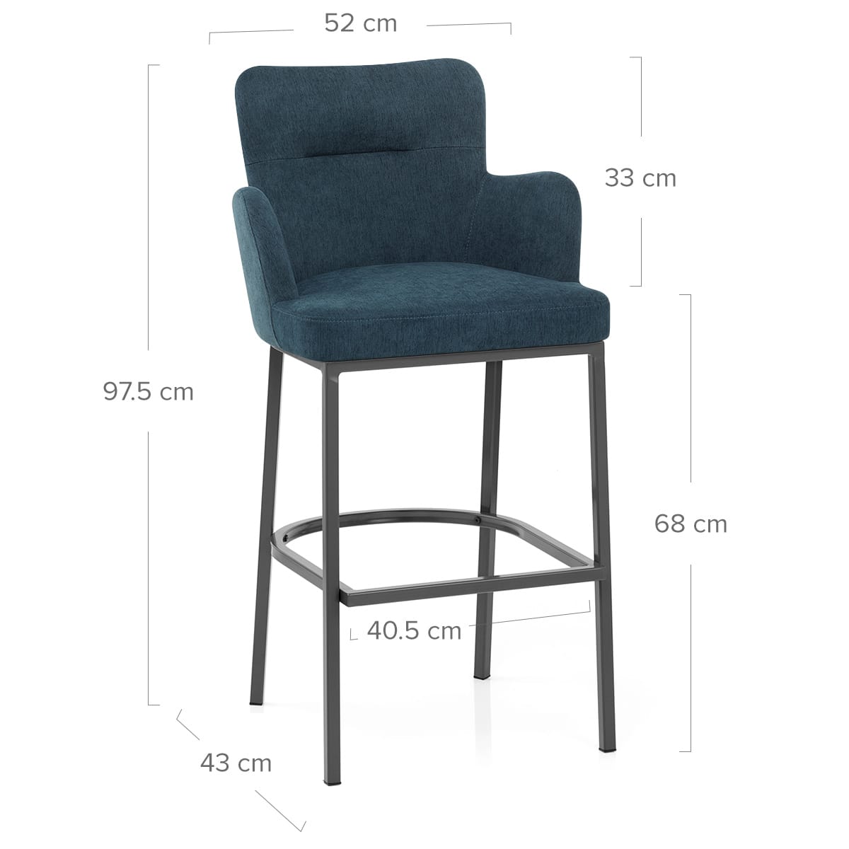Sgabello Tessuto - Porter Blu