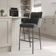 Stoff Barhocker - Porter Dunkelgrau