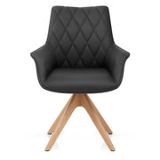 Sedia Vera Pelle Quercia - Portobello Nero
