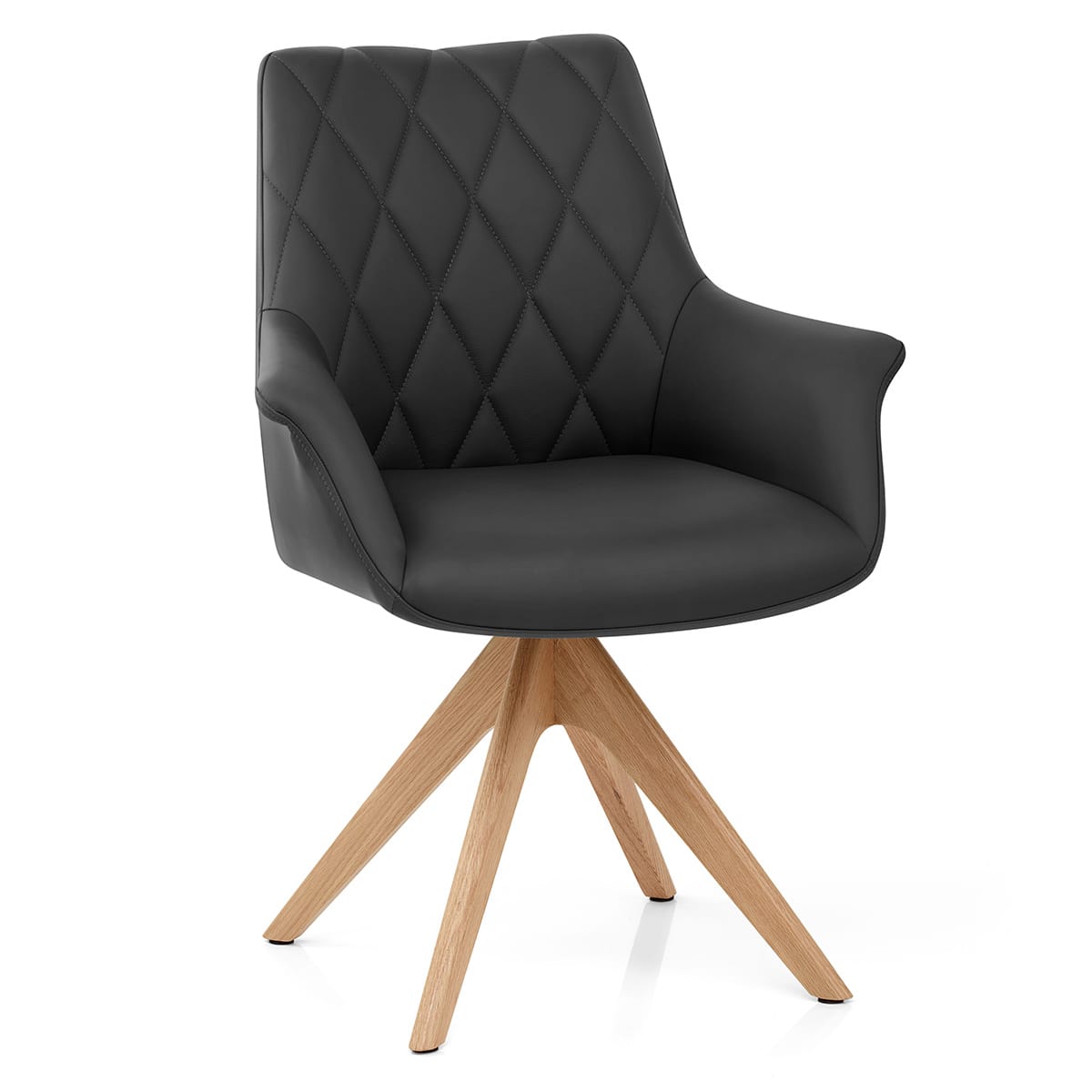 Sedia Vera Pelle Quercia - Portobello Nero