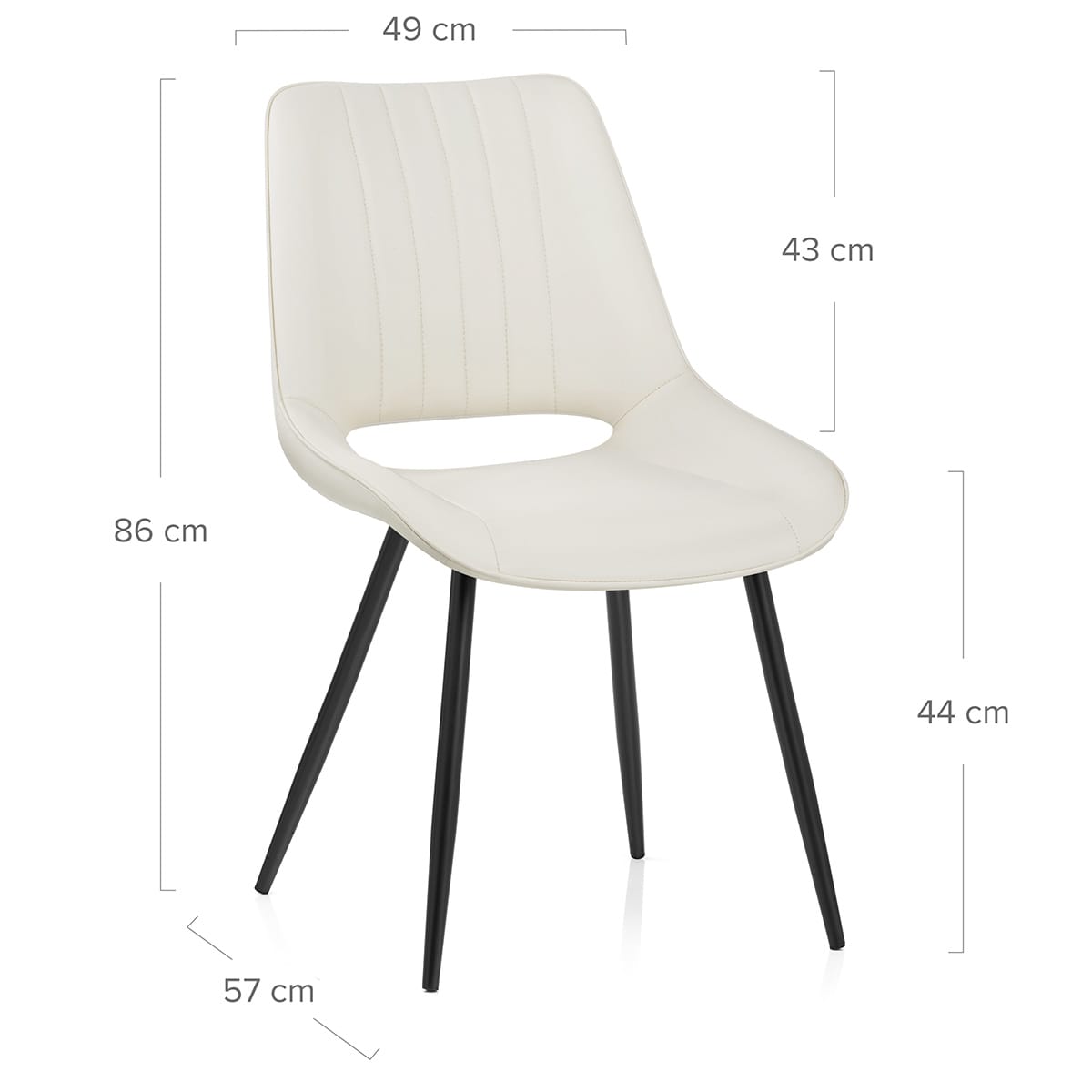Kunstleder Stuhl - Priya Beige