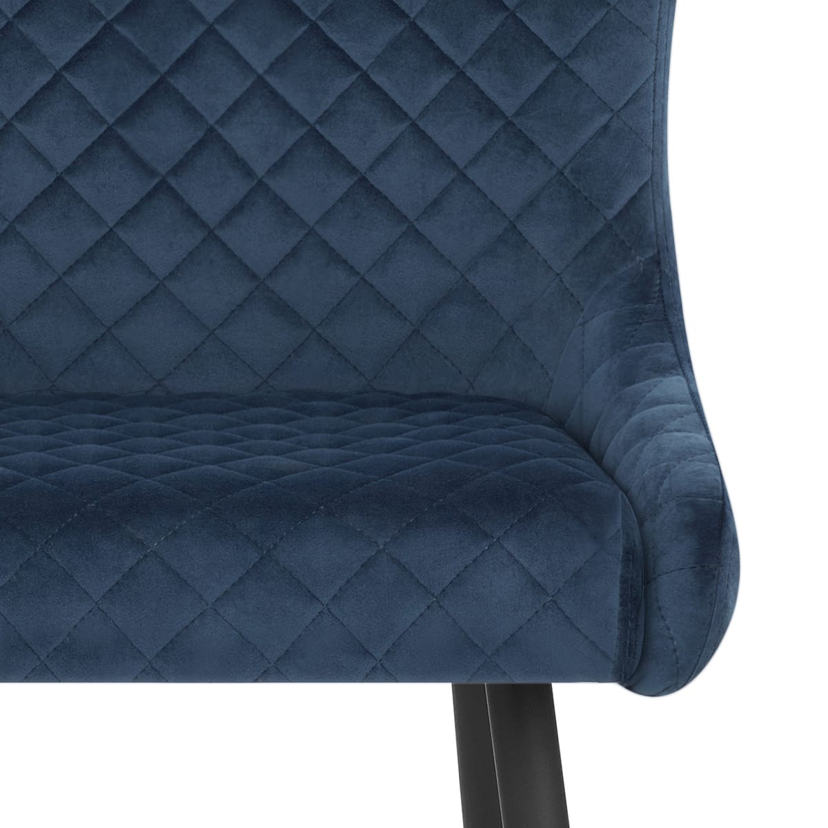 Samt Barhocker - Provence Blau