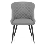 Sedia Ecopelle Metallo - Provence Grigio