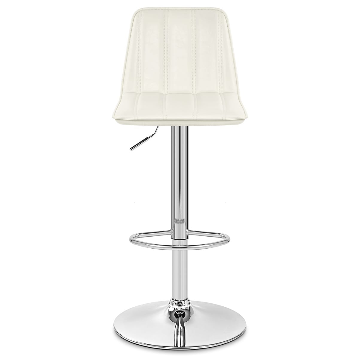 Antik Kunstleder Barhocker Chrom - Pulse Beige