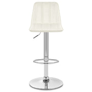 Antik Kunstleder Barhocker Chrom - Pulse Beige