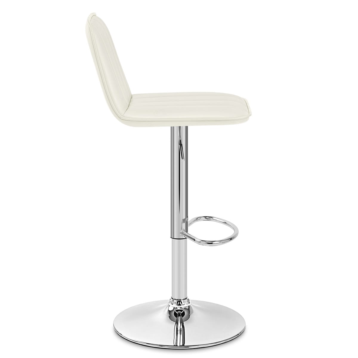 Antik Kunstleder Barhocker Chrom - Pulse Beige