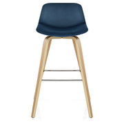 Sgabello Velluto - Reef Blu