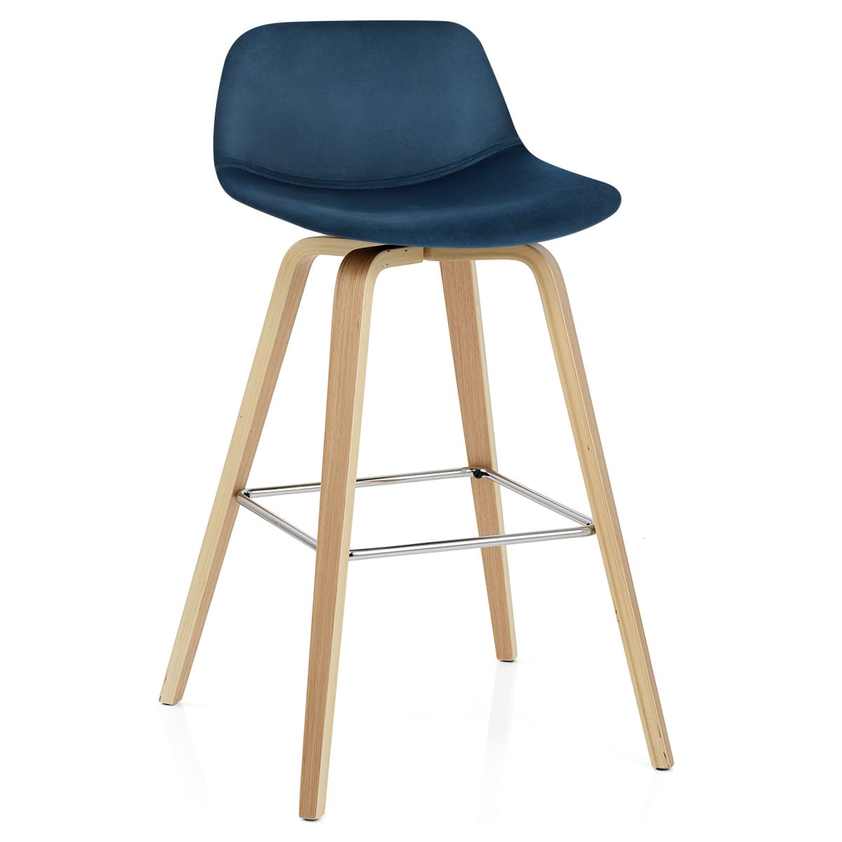 Sgabello Velluto - Reef Blu