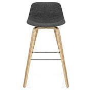 Stoffbarhocker Holz - Reef Dunkelgrau