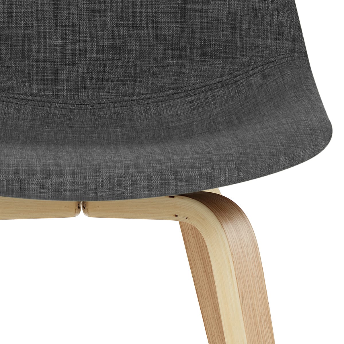 Stoffbarhocker Holz - Reef Dunkelgrau