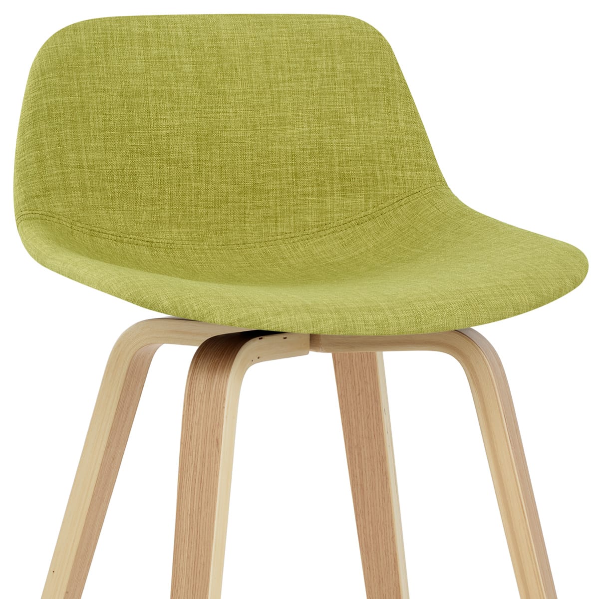 Stoffbarhocker Holz - Reef Grün