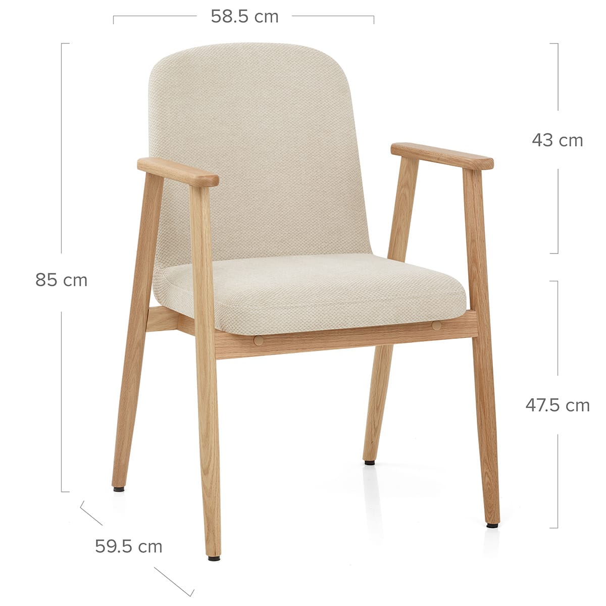 Stoff Stuhl - Ripley Beige