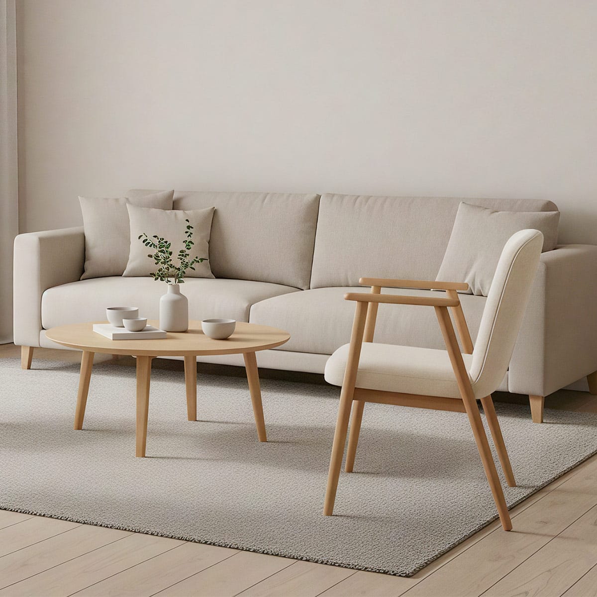 Stoff Stuhl - Ripley Beige