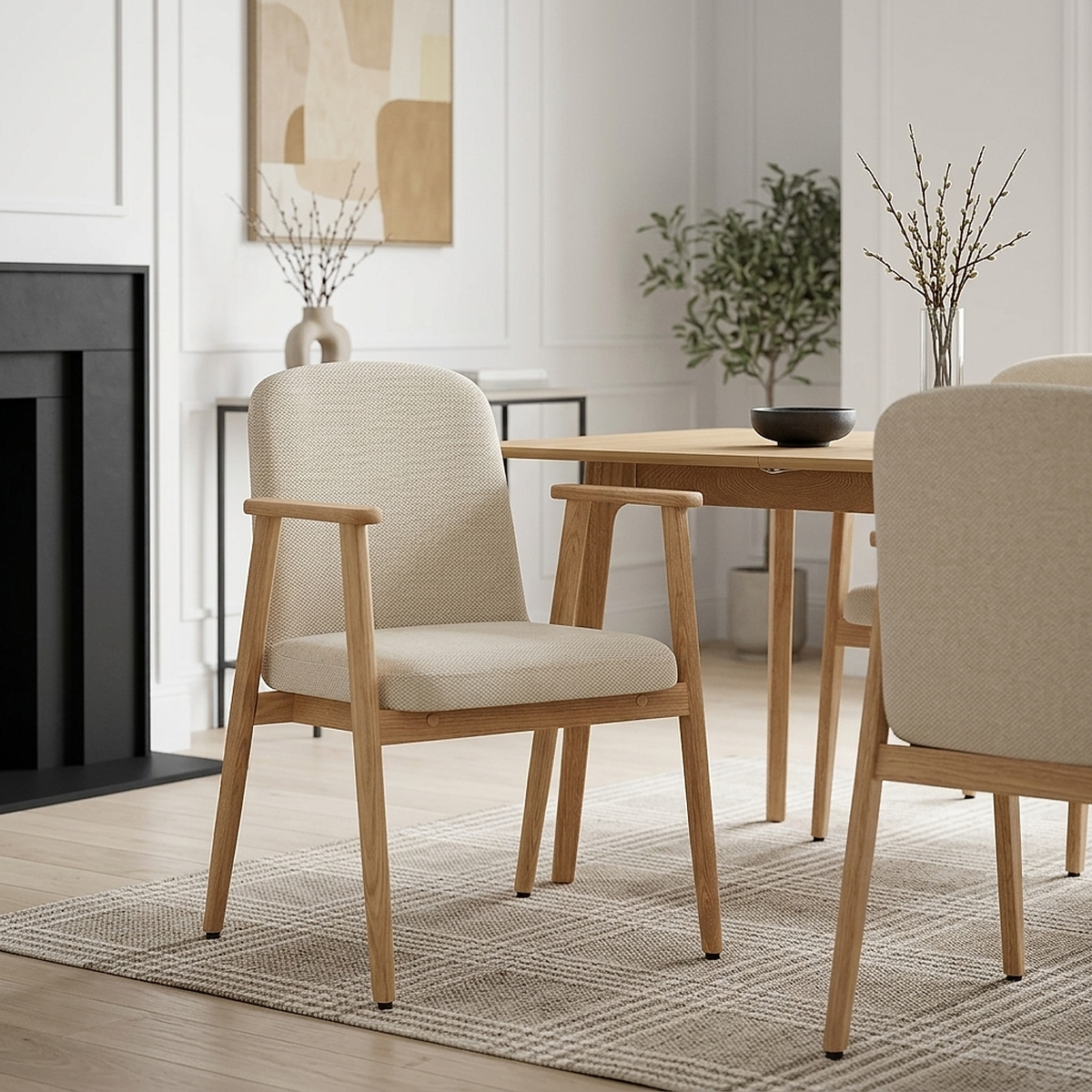 Stoff Stuhl - Ripley Beige