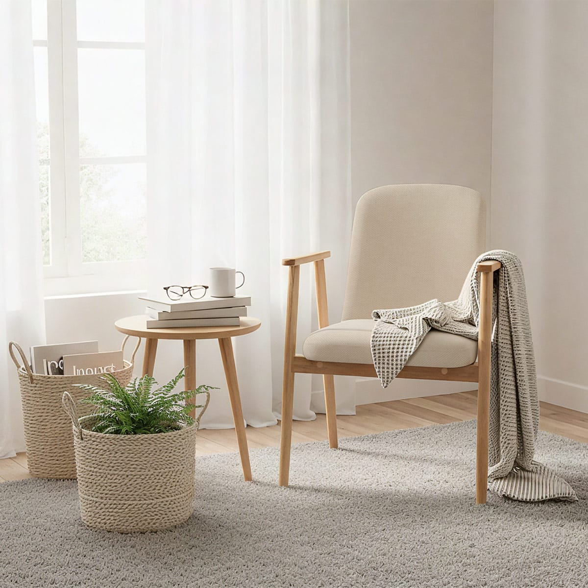 Stoff Stuhl - Ripley Beige